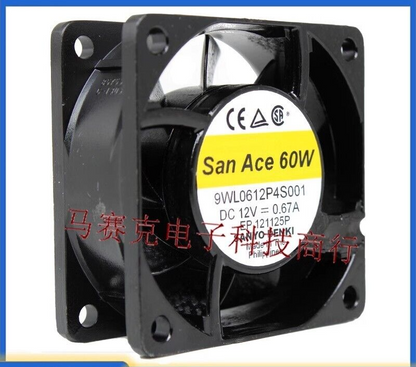 Sanyo 9WL0612P4S001 DC12V 0.67A 60*60*25mm Waterproof Fan