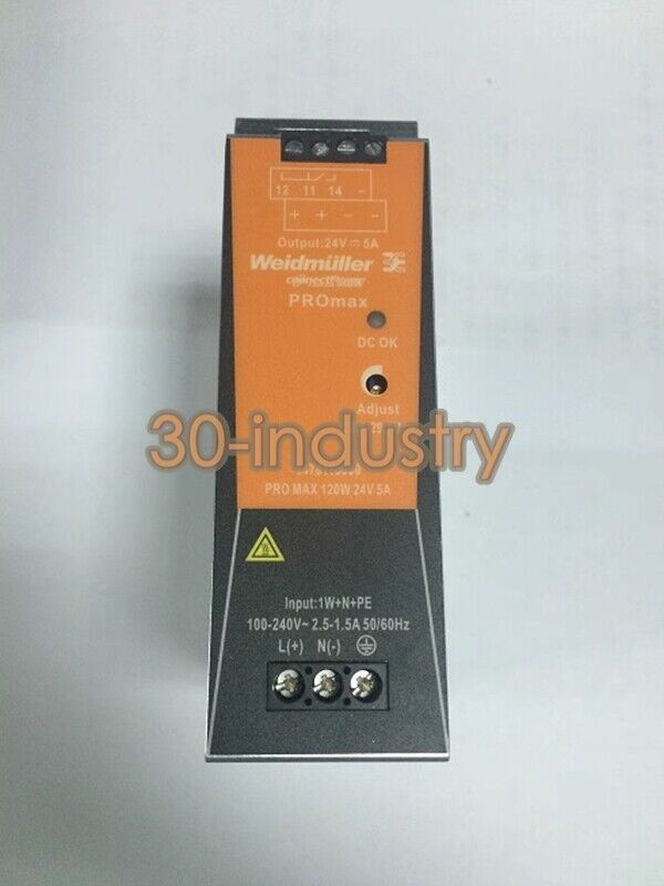 Weidmuller PRO MAX 120W 24V 5A Power Supply - Model 1478110000 - Weidmuller