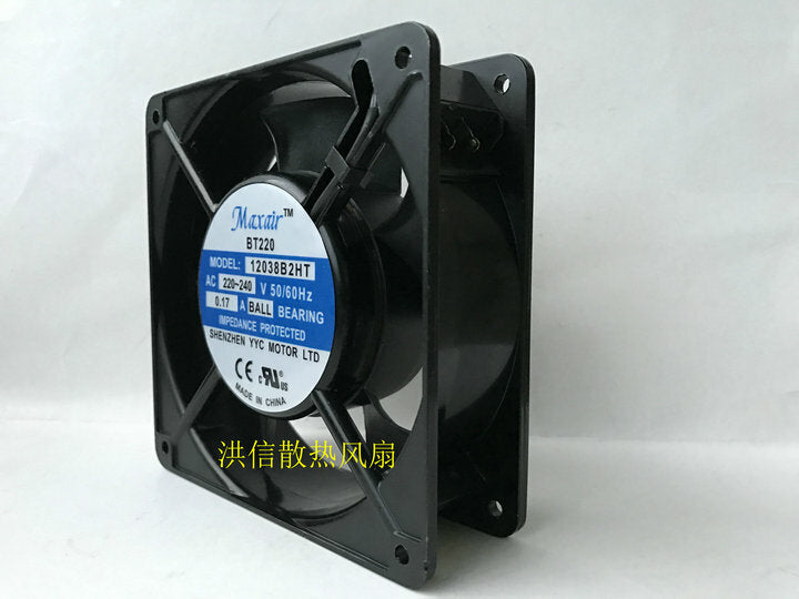 1pcs  Maxair BT220 12038B2HT AC220-240V 50/60Hz 0.17A fan