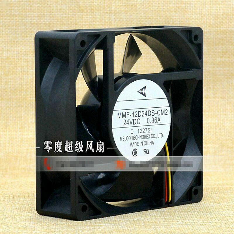 Mitsubishi MMF-12D24DS-CM2 24V 0.36A 12038 120mm inverter chassis cooling fan