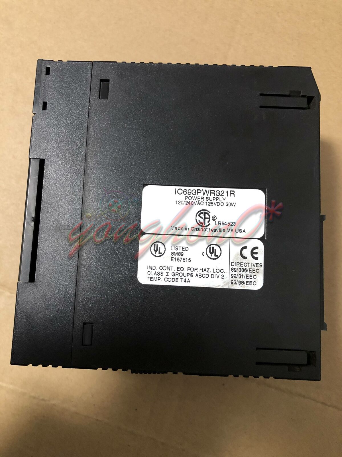 Used GE FANUC IC693PWR321R Power Supply Controller AC 120/240V DC 125V - GE FANUC