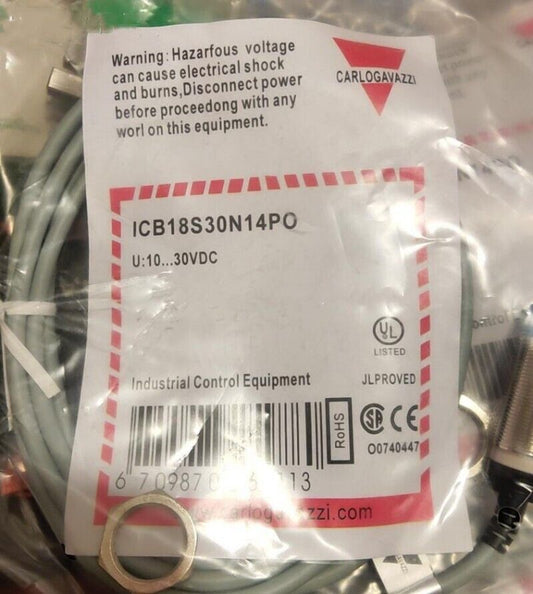 CARLO GAVAAZZI Proximity Switch ICB18S30N14PO - CARLO GAVAAZZI