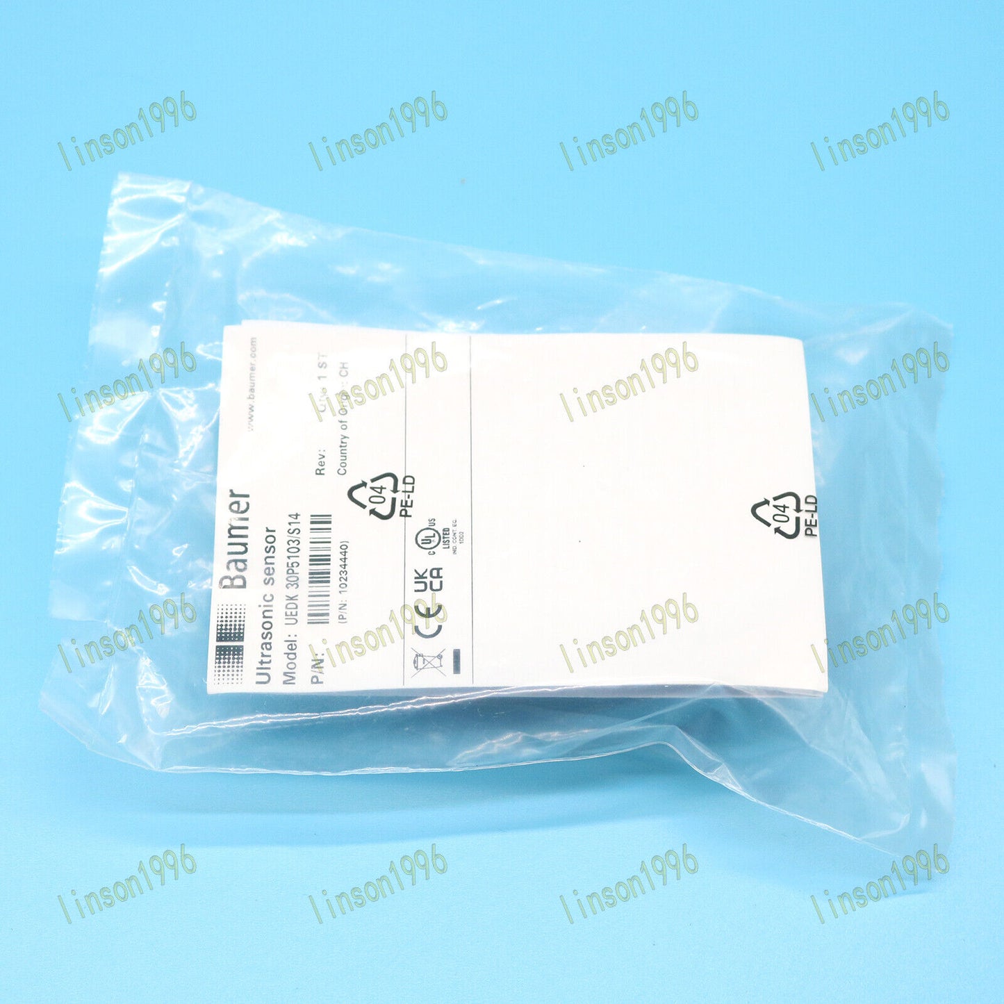 Baumer Ultraasonic Sensor Ship UEDK 30P5103/S14 - BAUMER