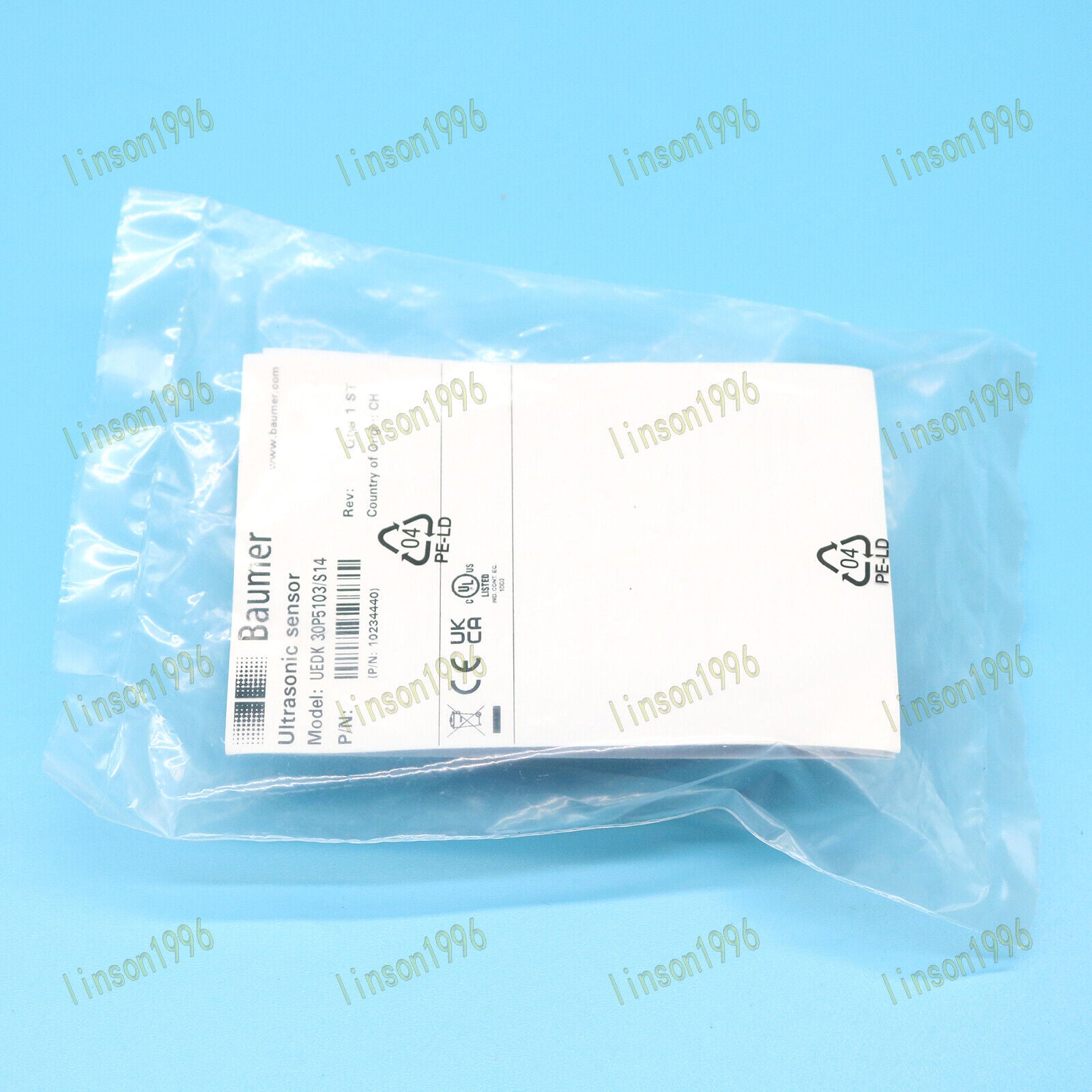 Baumer Ultraasonic Sensor Ship UEDK 30P5103/S14 - BAUMER