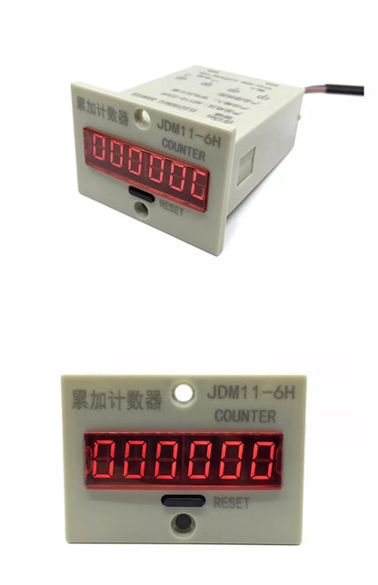 1PCS JDM11-6H AC110V-220V Electronic Counter with Voltage Display