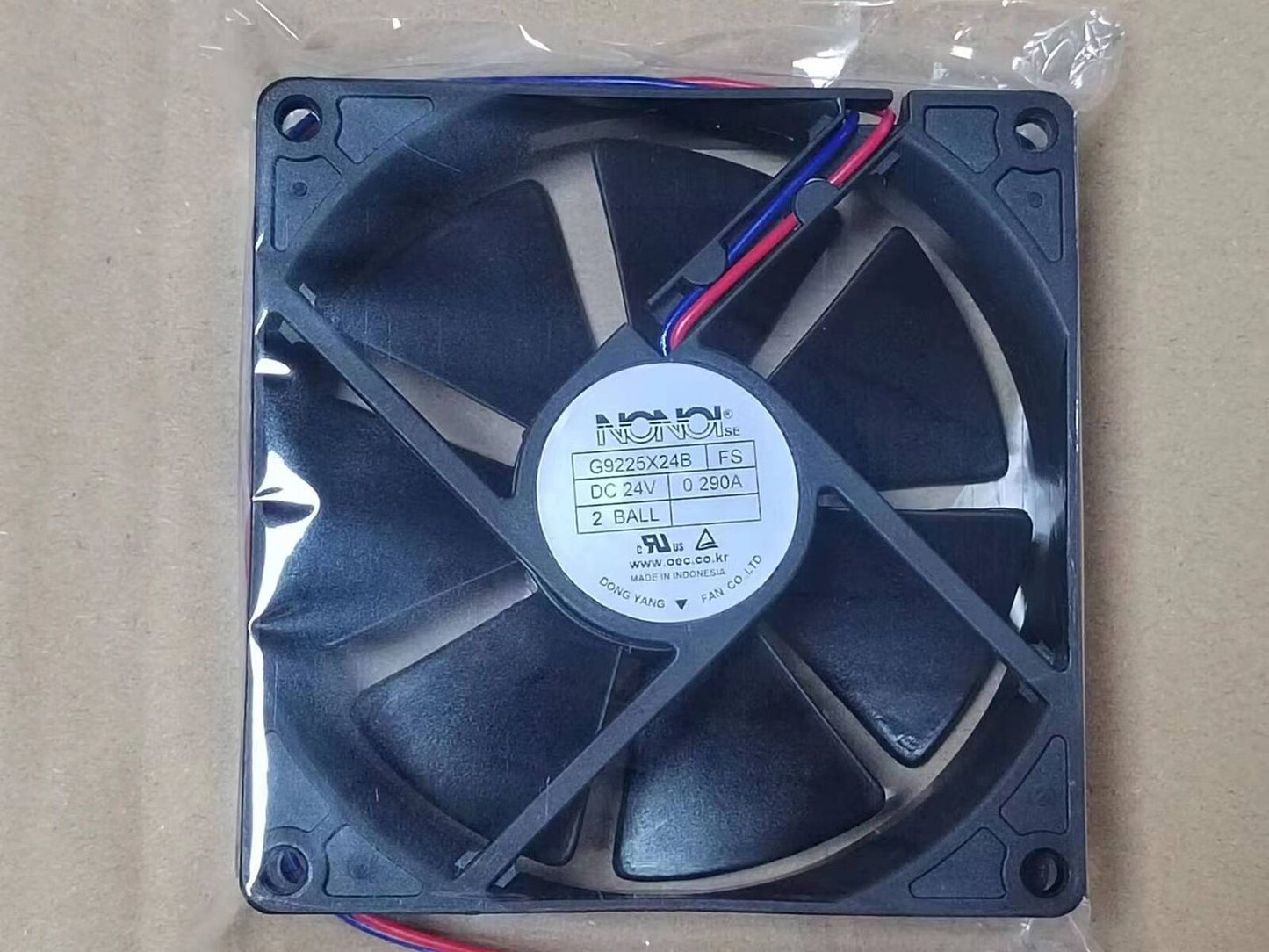 new NONOIse G9225X24B FS Double ball large air volume cooling fan 24V 0.29A 92*92*25