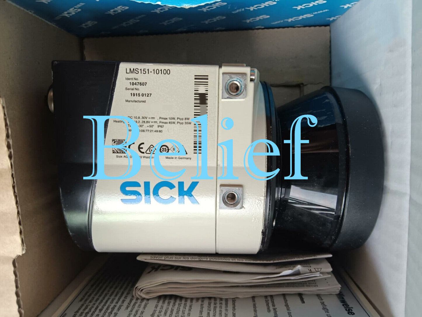 Used SICK LMS151-10100 Laser Scanner - Express Delivery - SICK