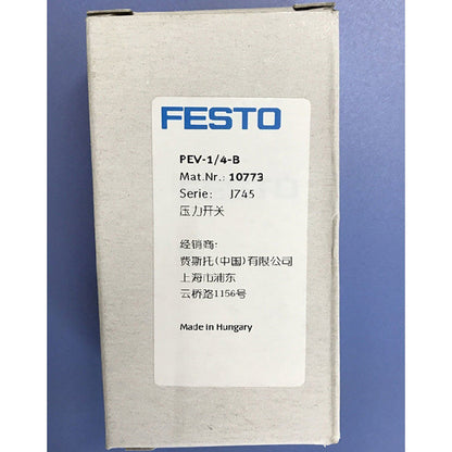FESTO Pressure Switch PEV-1/4-B 10773 ONE Year New - FESTO