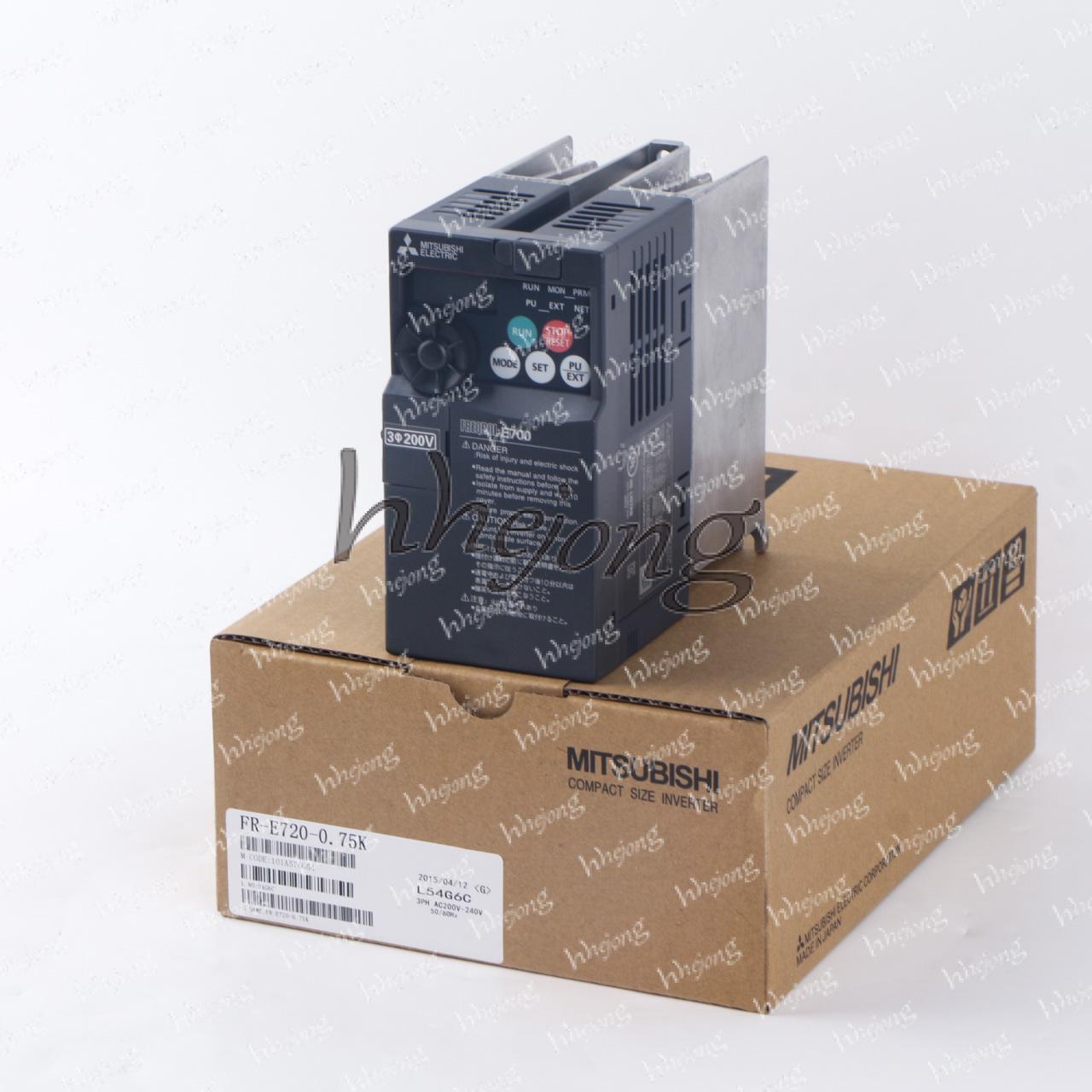 FR-E720-0.75K Inverter, High-Power Inverter, MITSUBISHI Inverter, 0.75 KVA Inverter, 50/60Hz Inverter, 208VAC Inverter - MITSUBISHI