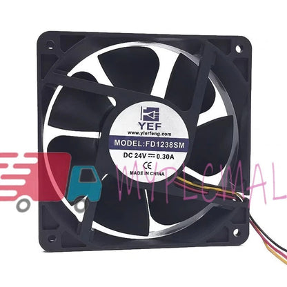 FD1238SM DC24V 0.30A 12cm 3-Wire Cooling Fan