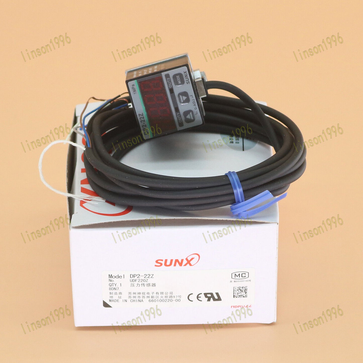 1PC Panasonic SUNX Pressure Sensor DP2-22Z - PANASONIC