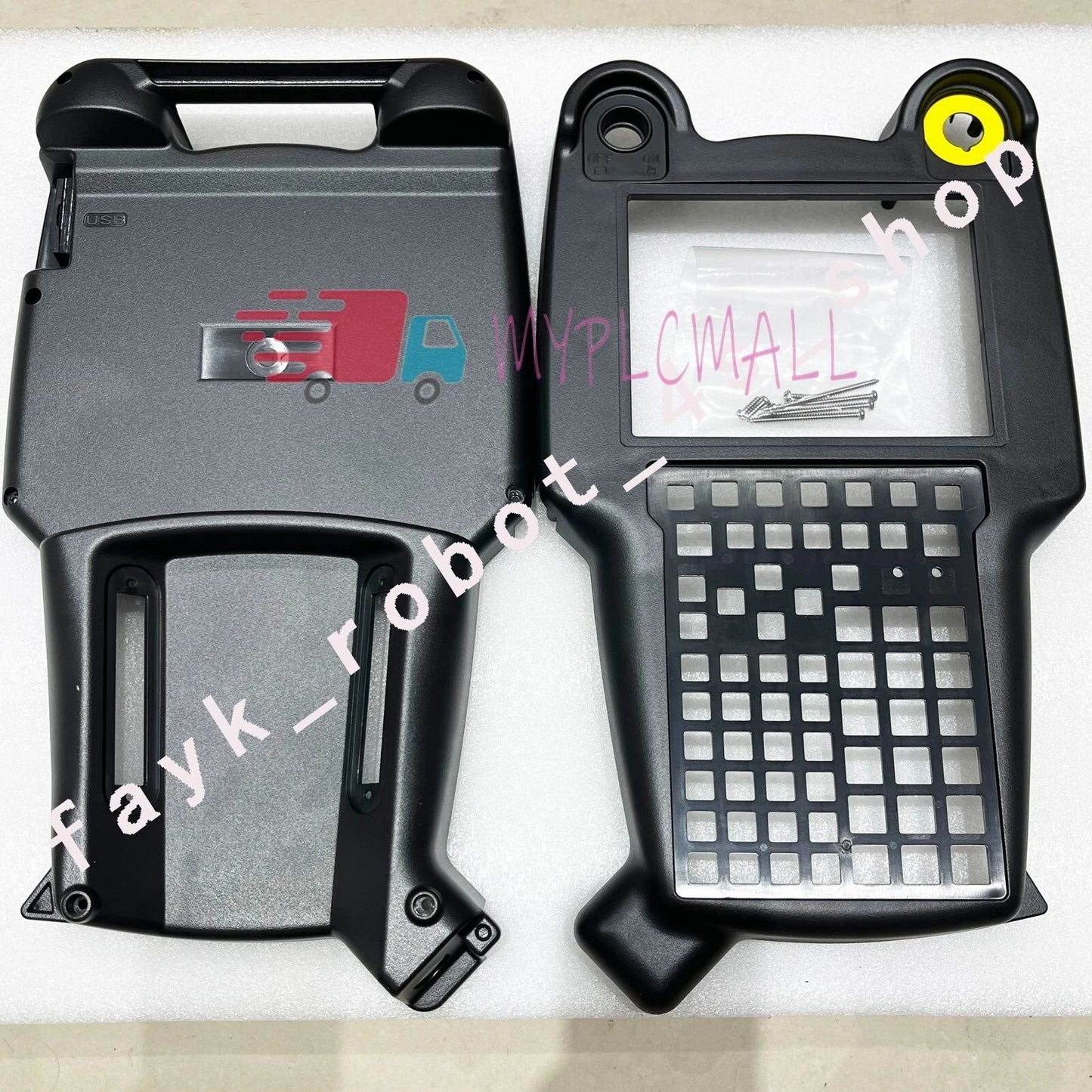 A290-7213-X706 Plastic shell f FANUC robot Pendant housing case kit+AWE2 overlay
