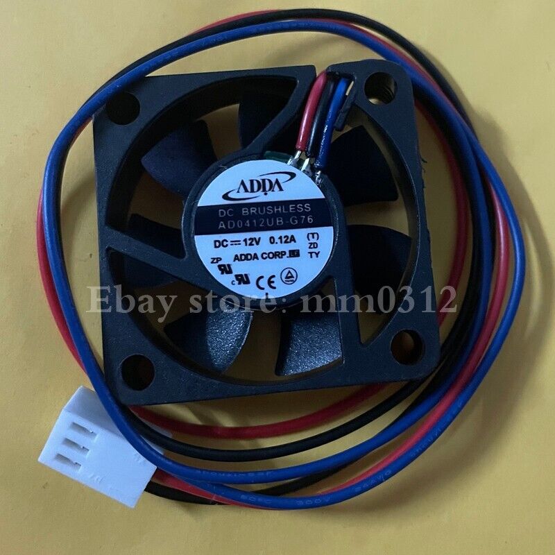 new 1pcs ADDA AD0412UB-G76 4010 12V 0.12A 4CM 3-wire chassis mute fan - ADDA