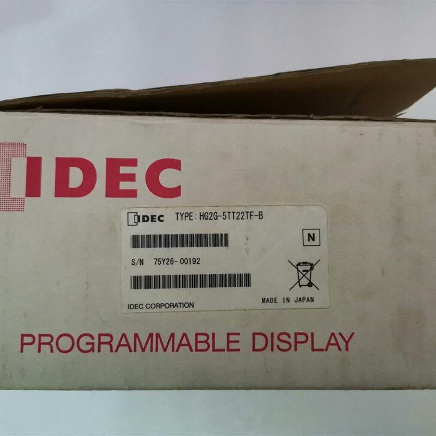 New One IDEC HG2G-5TT22TF-B Touchscreen Box, Fast Delivery - IDEK