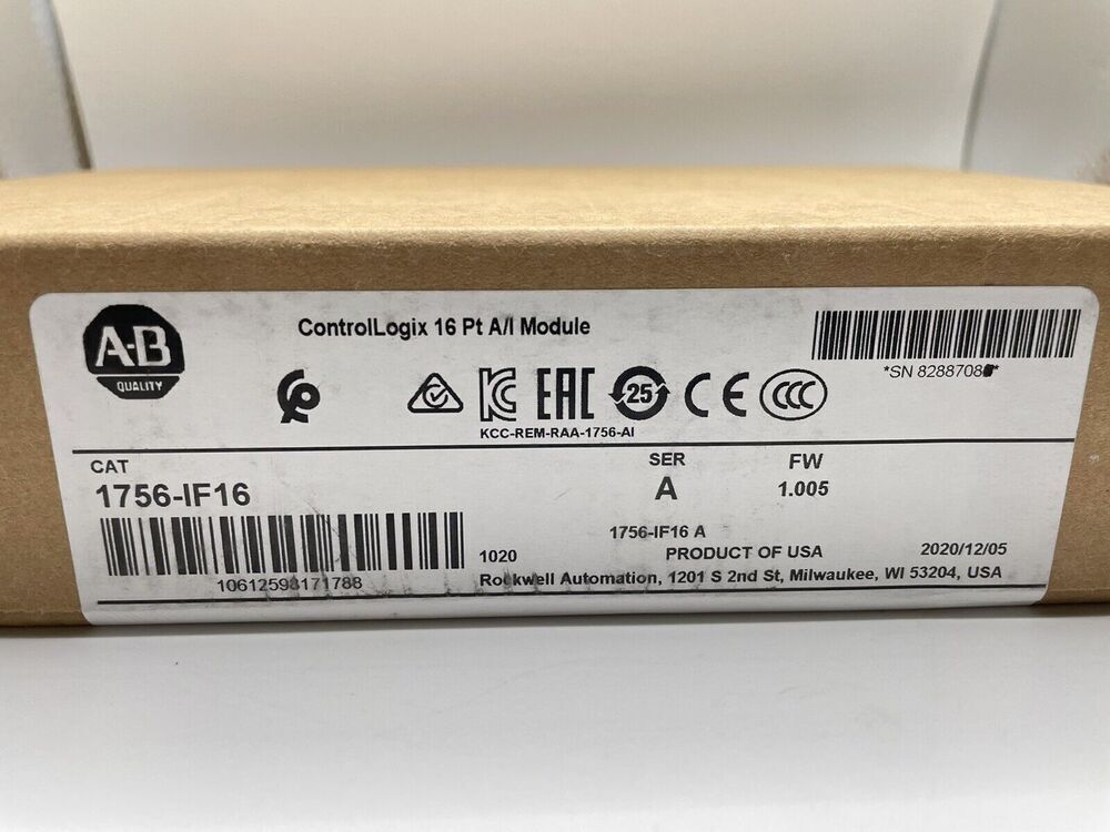 ControlLogix 16 Pt Input Module 1756-IF16 SER Allen Bradley - ALLEN BRADLEY