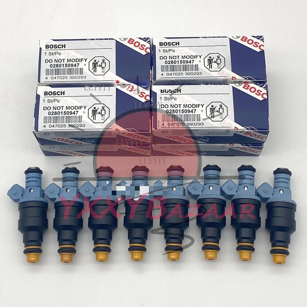 8X OEM 25LB Fuel Injectors 0280150947 For 1991-1997 Ford F250 F350 MUSTANG 7.5L