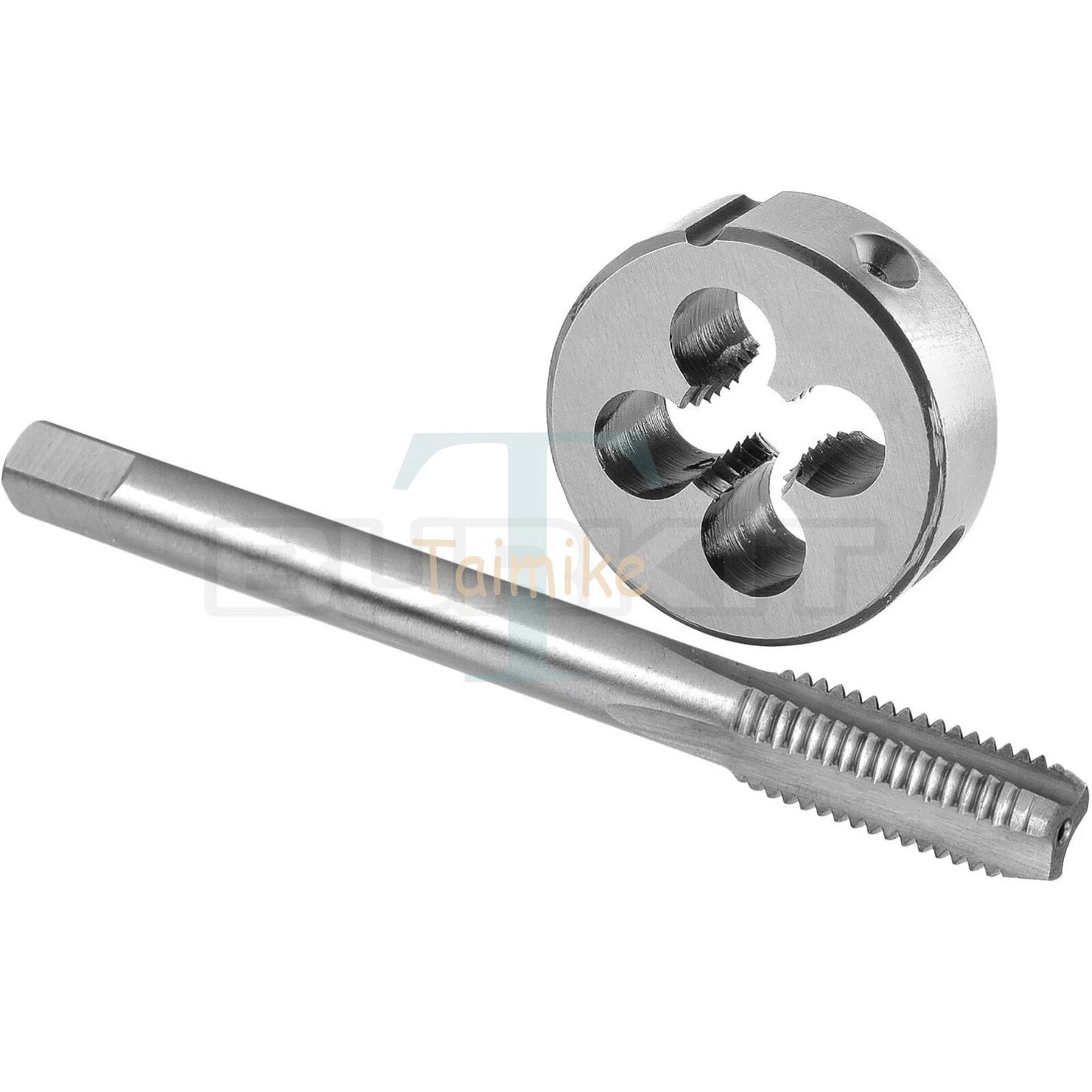 3/8"-16 UNC Tap and Die Set Right Hand, 3/8 x 16 UNC Thread Tap and Round Die