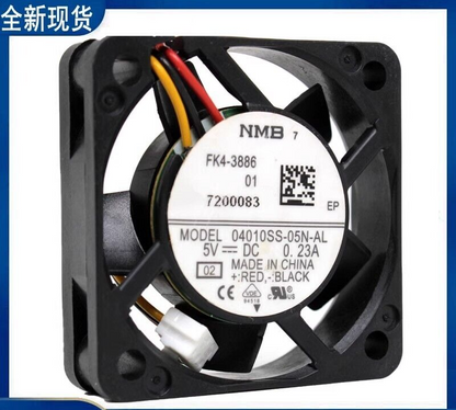 NMB 04010SS-05N-AL 5V 0.23A 3-Wire 4010 4cm Industrial Control Cooling Fan