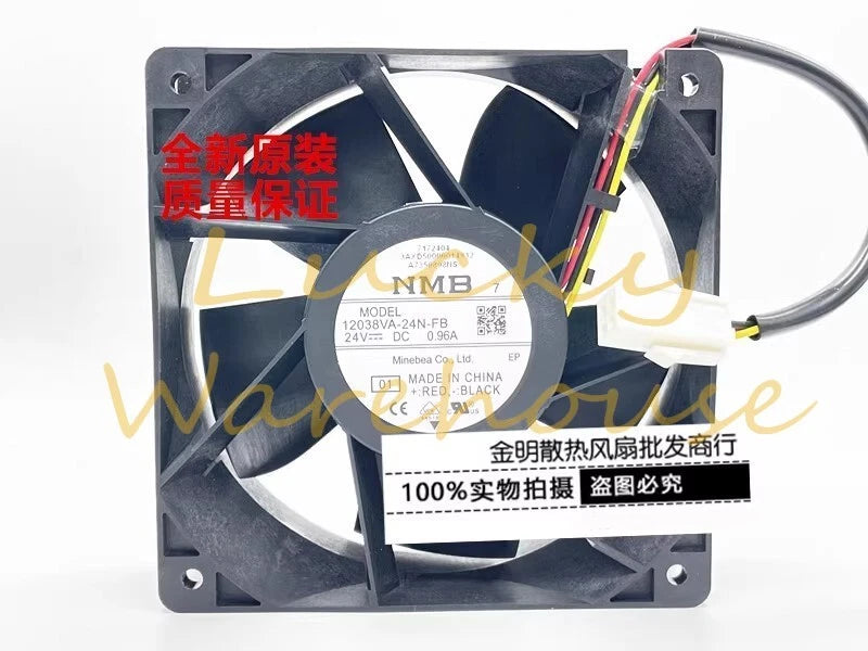 NMB 12038VA-24N-FB DC24V 0.96A 12CM 3-pin ABB Inverter Cooling Fan