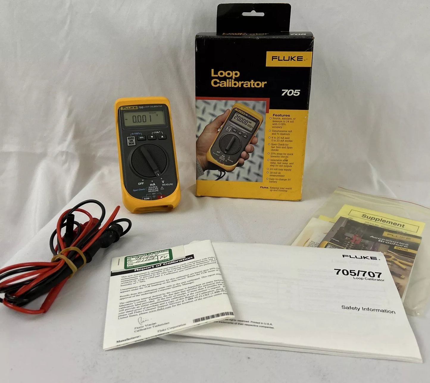 Fluke 705 Loop Calibrator - Source, Simulate & Measure - FLUKE