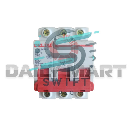 1PCS DELIXI DZ47S Circuit Breaker Air Switch 3P 63A