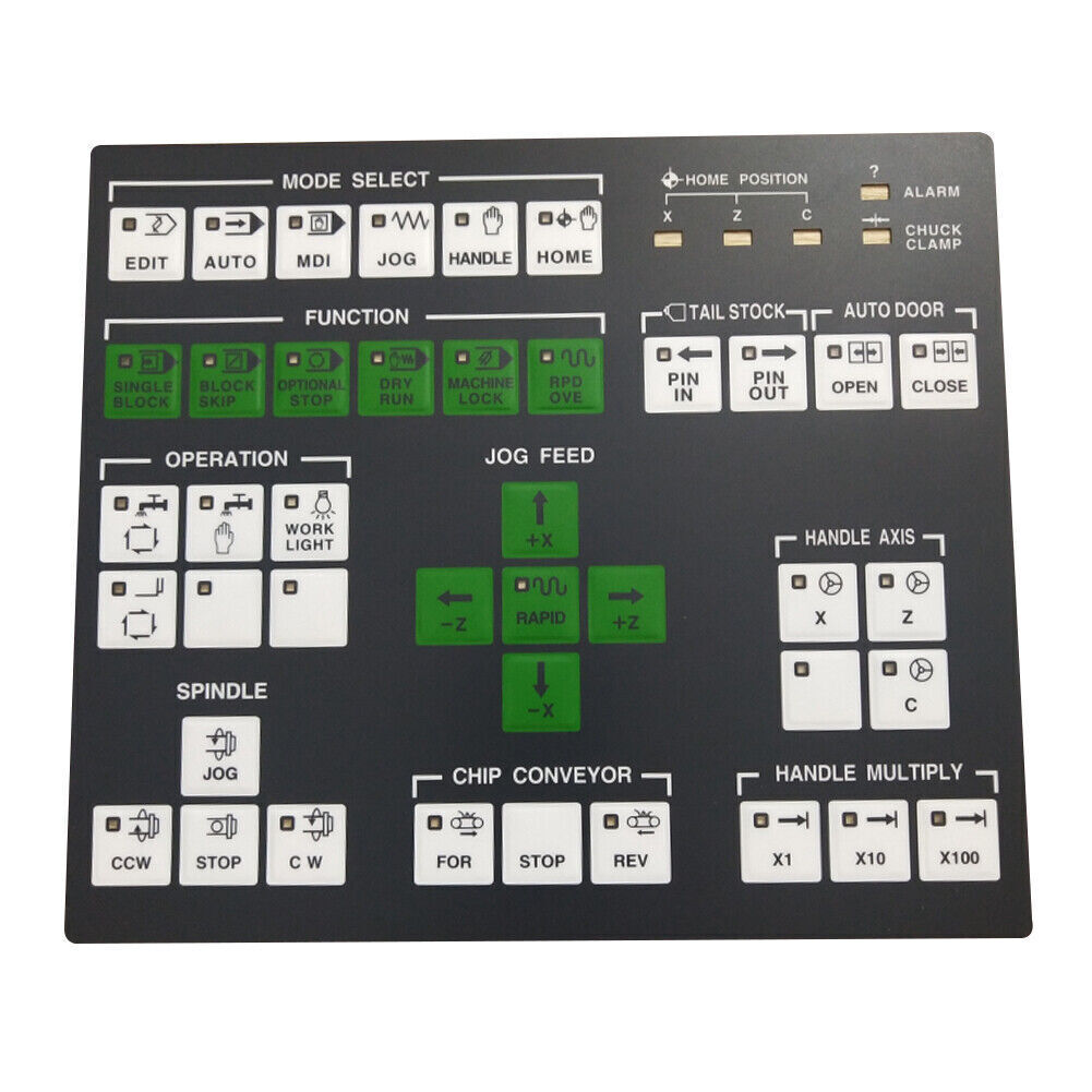 1Pcs  For DOOSAN KB09A1HCJ CNC Lathe Keyboard Membrane Keypad