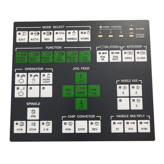 1Pcs  For DOOSAN KB09A1HCJ CNC Lathe Keyboard Membrane Keypad
