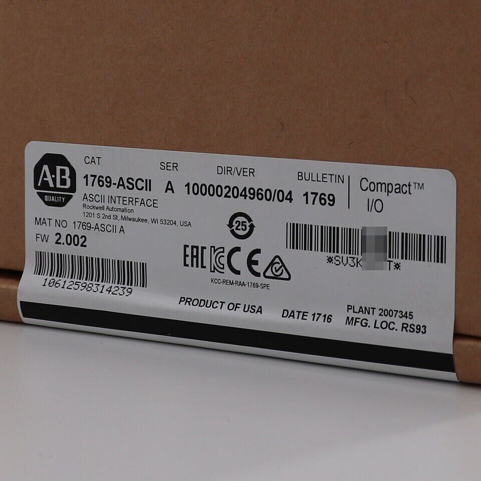 CompactLogix AB 1769-ASCII SER A - COMPACTLOGIX