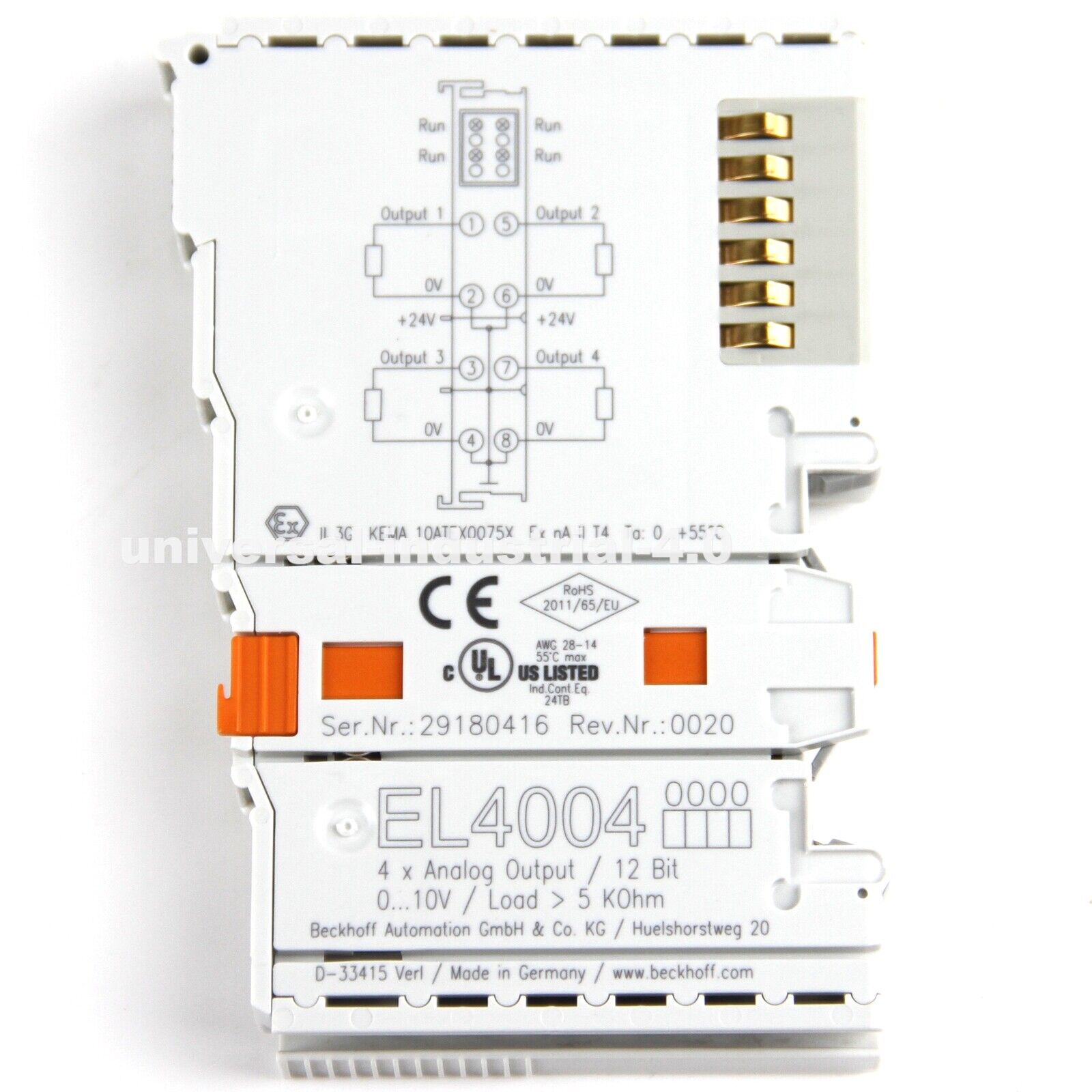 new  BECKHOFF PLC module EL4014