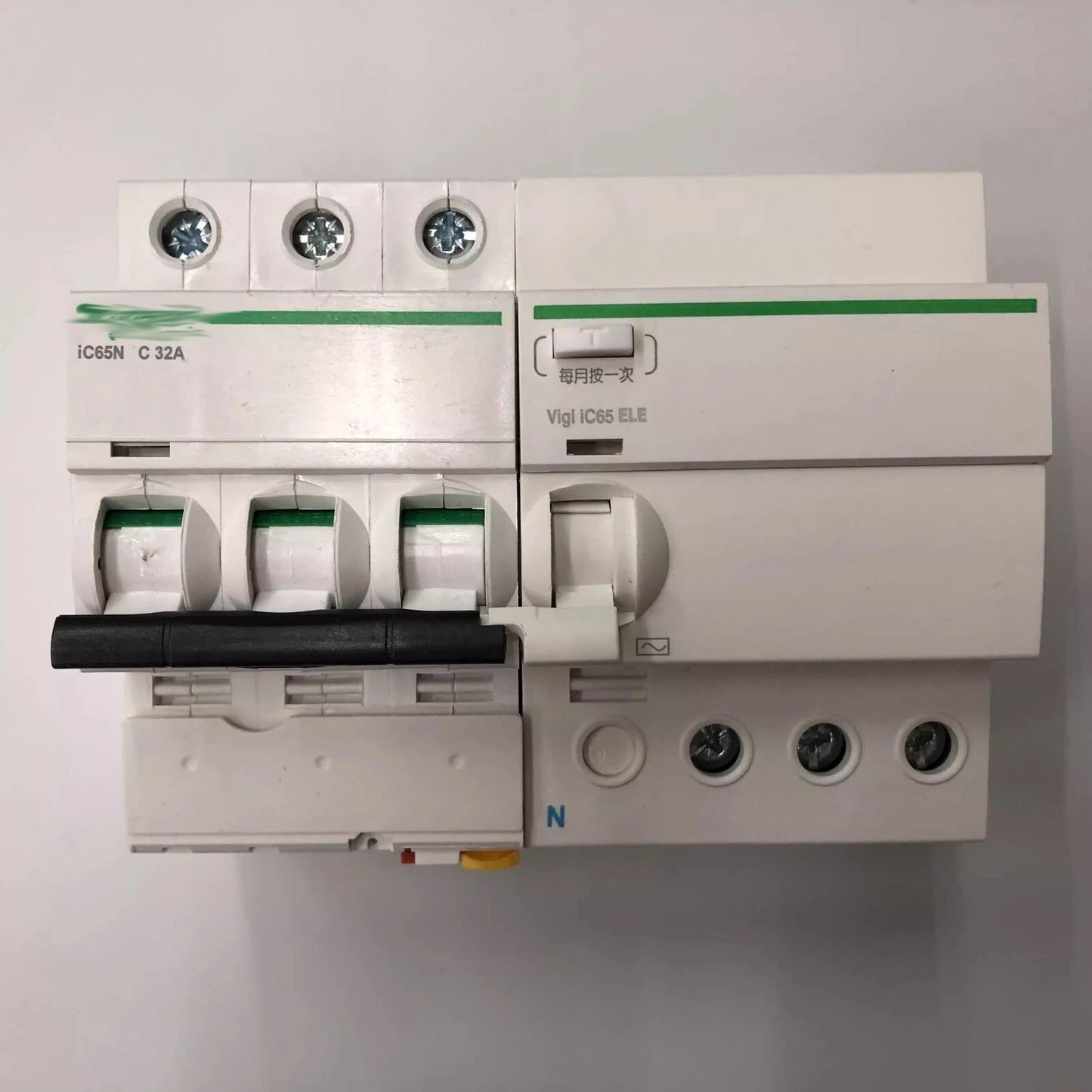 1PCS for iC65N 3P C32A 30mA Circuit Breaker Switch
