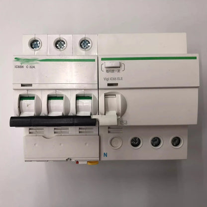 1PCS for iC65N 3P C32A 30mA Circuit Breaker Switch