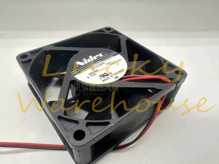 NIDEC D07A-24PH 7025 DC24V 0.11A 7CM 2-Wire Inverter Cooling Fan