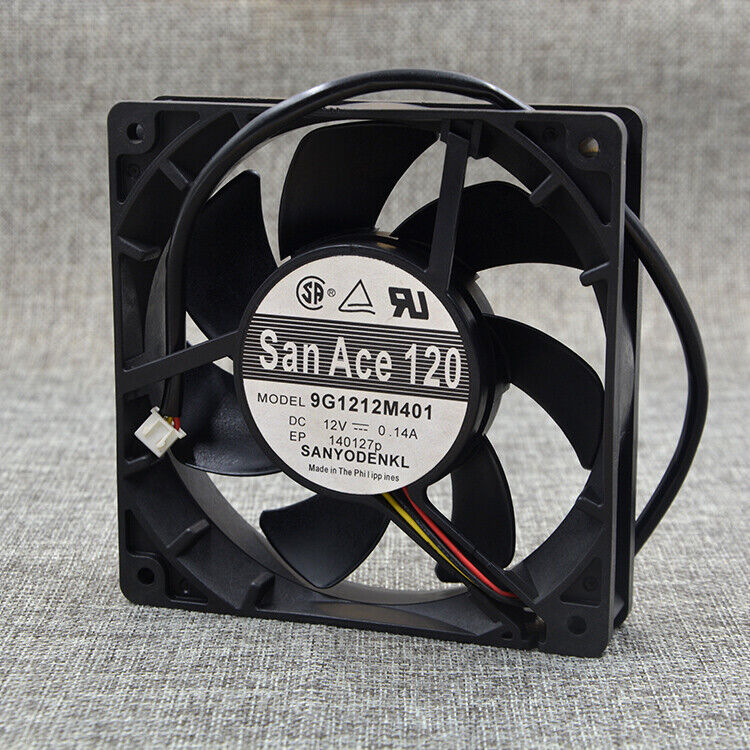 new 1pcs SANYO 9G1212M401 12CM 0.14A 12025 mute double ball fan - SANYO