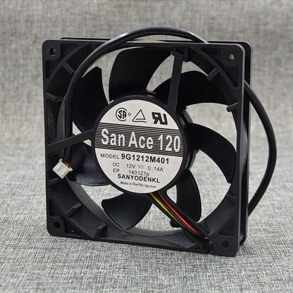 new 1pcs SANYO 9G1212M401 12CM 0.14A 12025 mute double ball fan - SANYO