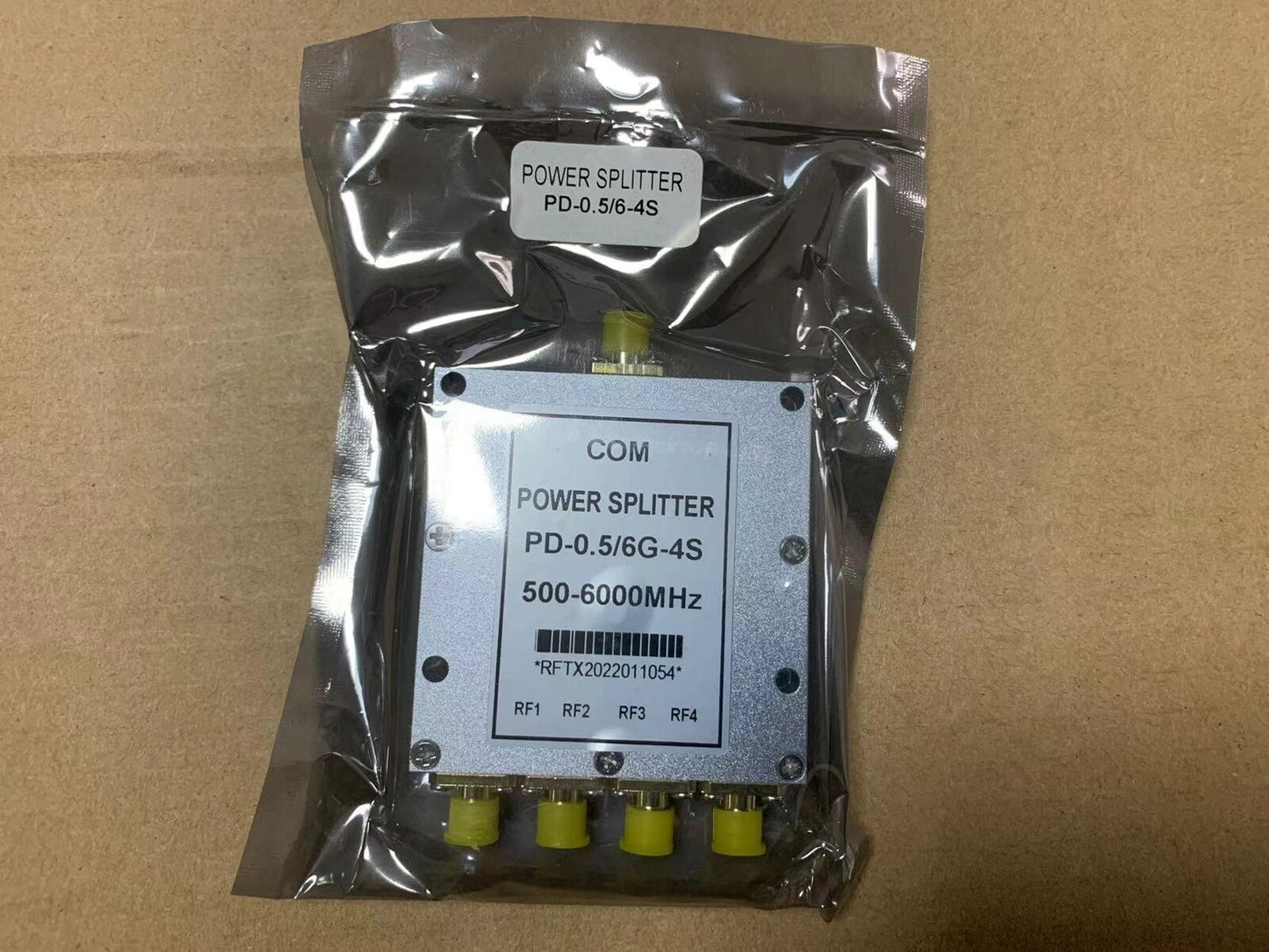 Power Splitter 1:4 GPS Signal Combiner 500M SMA 0.5-6G Microstrip Power Splitter