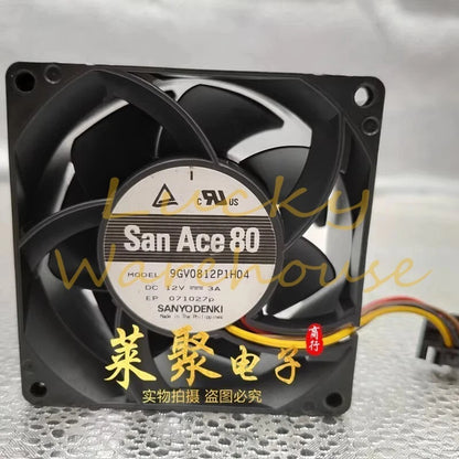 SANYO 9GV0812P1H04 8038 DC12V 3A 8CM 4-Pin PWM Cooling Fan
