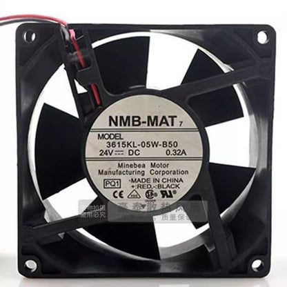 NMB 3615KL-05W-B50 DC24V 0.32A 9CM 2-Wire Inverter Dual Ball Cooling Fan