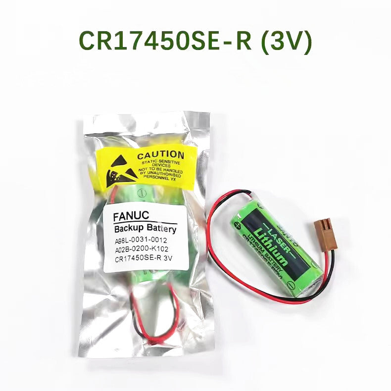 new CR17450SE-R 3V Fanuc Robot Battery A98L-0031-0012 A02B-0200-K102 with Resistance