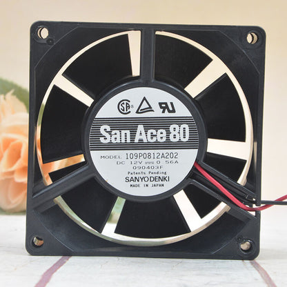 1pcs Sanyo 109p0812a202 san Ace 80 8cm 12v 0.56A 8032 silent fan