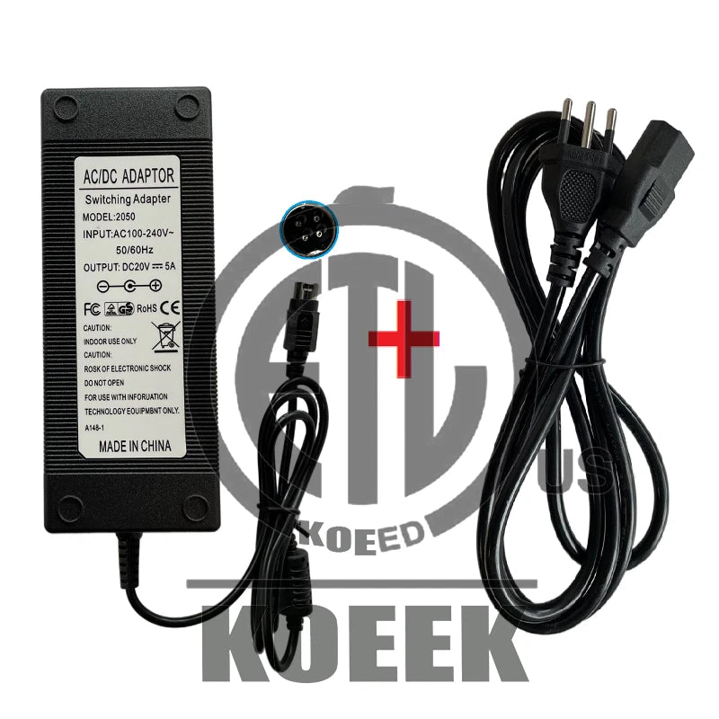 1PC For i Color Ultrasound Charger Adapter TWADP100 4pin 20V 5A Applicable