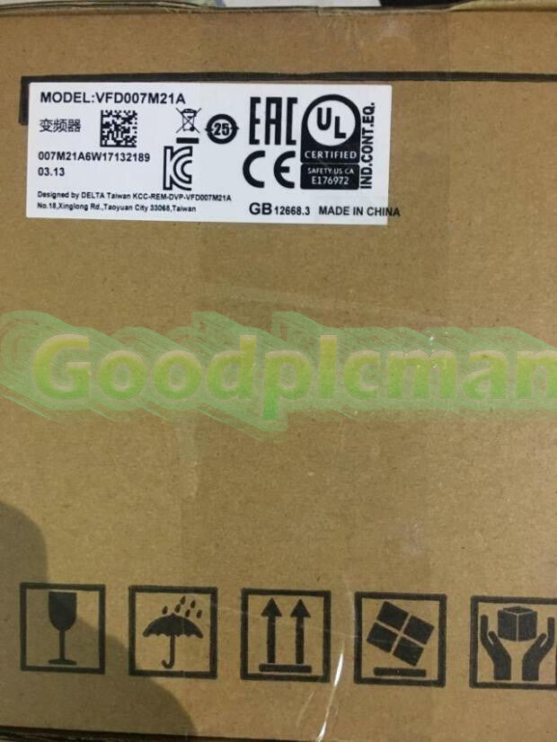 ship Delta VFD007M21A Inverter VFD007M21A 220V 0.75KW