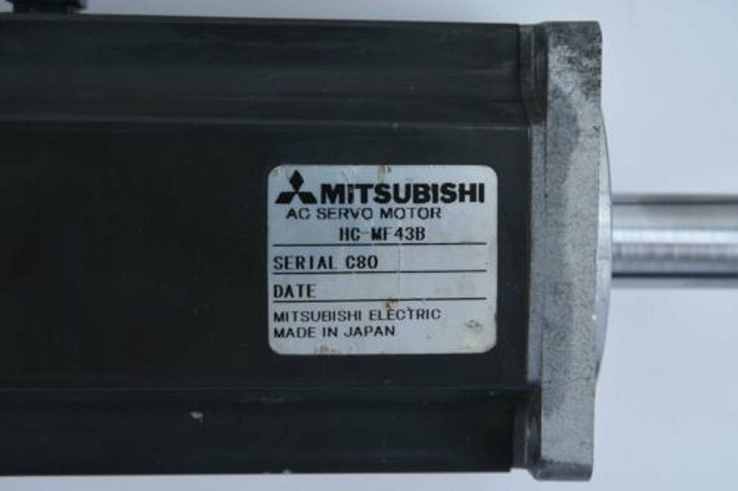 Used Mitsubishi ONE Servo Motor HC-MF43B HCMF43B Good Condition - MITSUBISHI