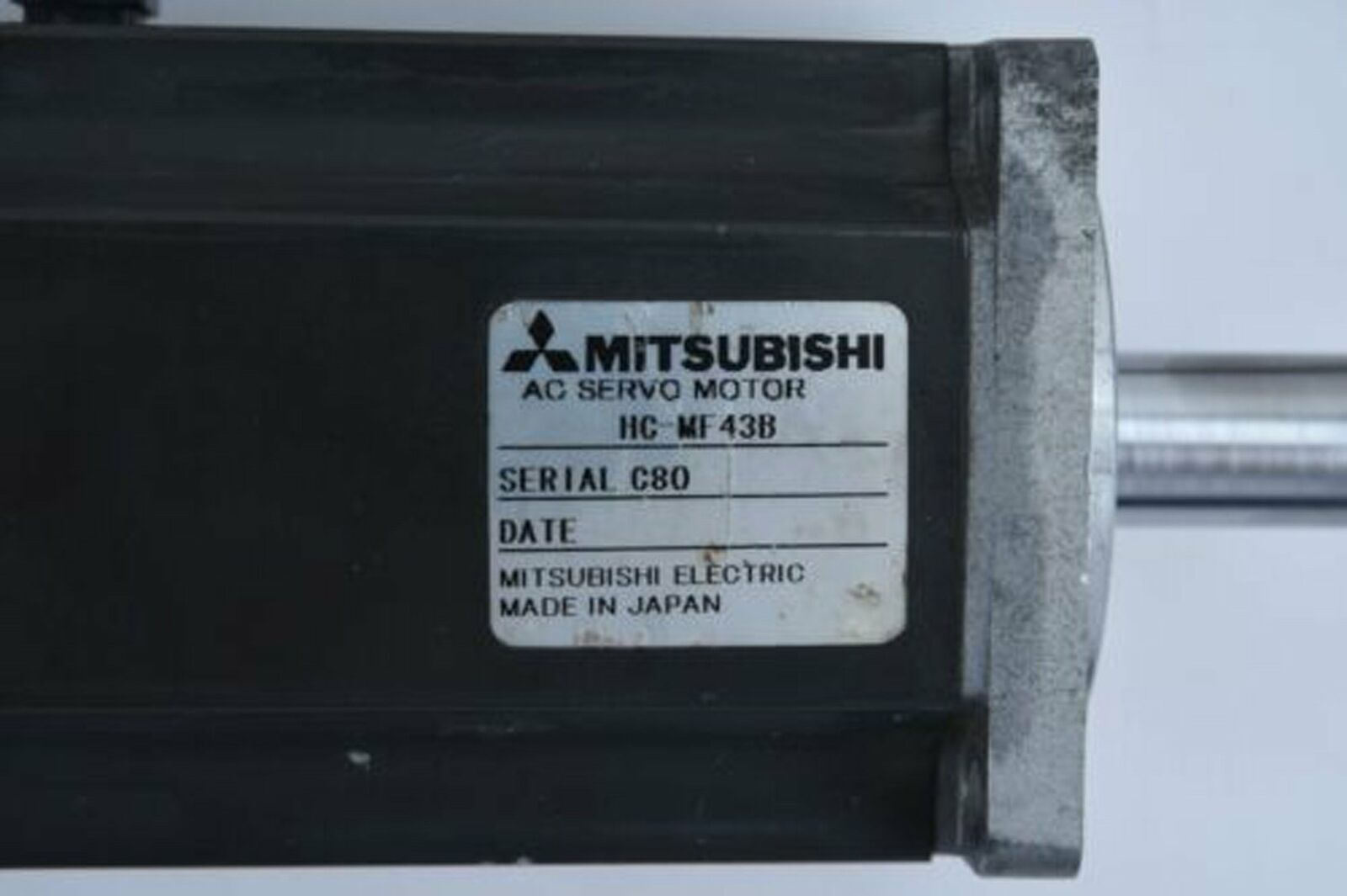 Used Mitsubishi ONE Servo Motor HC-MF43B HCMF43B Good Condition - MITSUBISHI