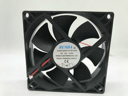 new 1PCS RUNDA  FAN  RSH9225L24N41A  DC24V 0.32A 2-Pin cooling fan  92*92*25mm