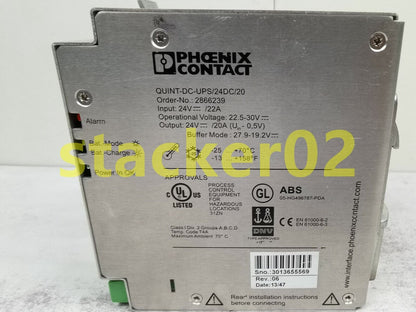 used PHOENIX CONTACT QUINT-DC-UPS/24DC/20 Power Supply - PHOENIX