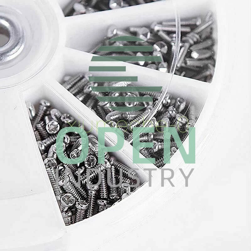 600pcs 12 Dimension Small Steel Screws Nuts Bolts M1 M1.2 M1.4 M1.6 Assorted