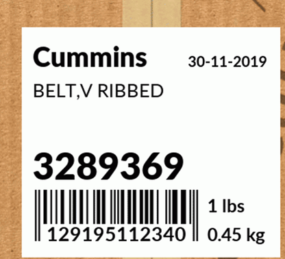 3289369 Fan Belt - CUMMINS