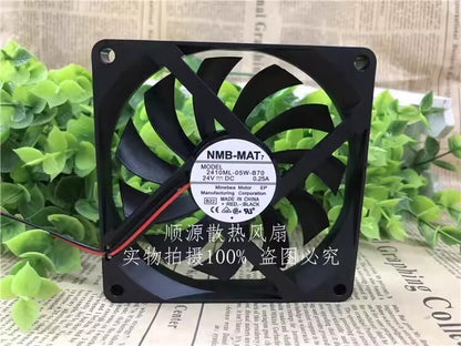 NMB 2410ML-05W-B70 DC24V 0.25A 2-Wire Silent Cooling Fan