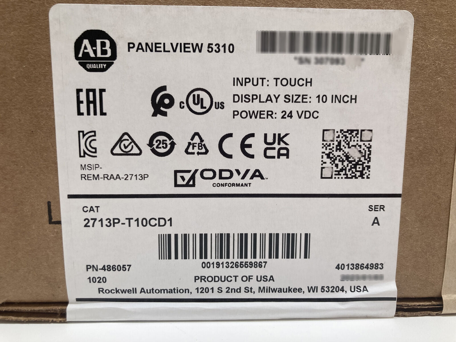 Allen Bradley 2713P-T10CD1 Panelview 5310 Terminal AB Factory Sealed - ALLEN BRADLEY