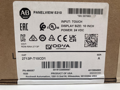 Allen Bradley 2713P-T10CD1 Panelview 5310 Terminal AB Factory Sealed - ALLEN BRADLEY